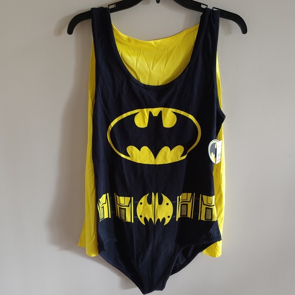 Bioworld Tops - Bioworld Batman DC Caped Bodysuit Costume Tank